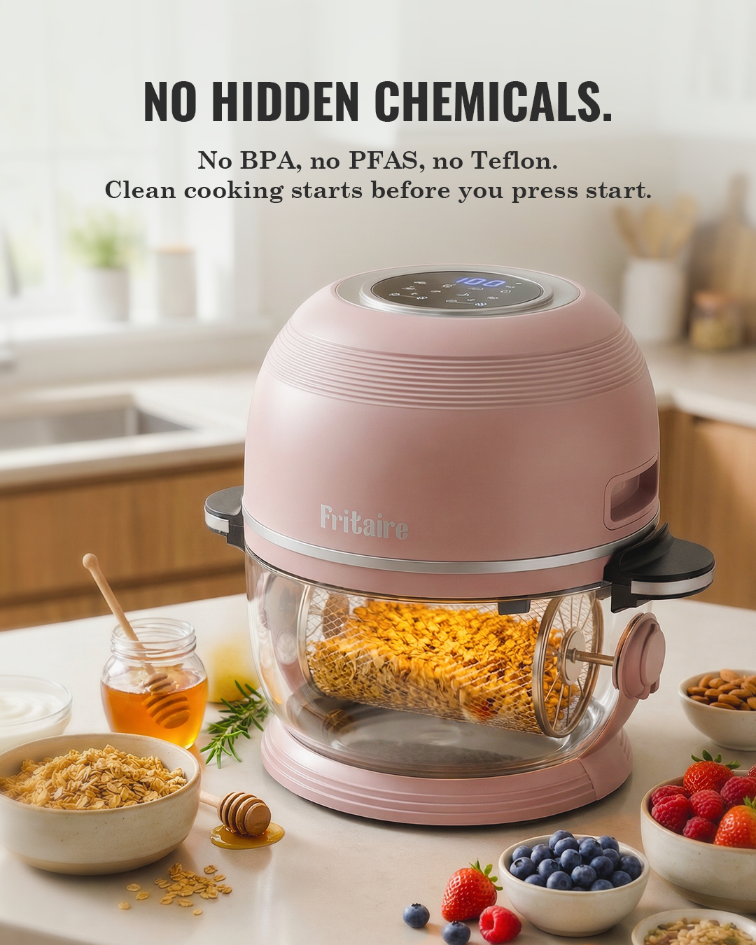 Classic Self-Cleaning Air Fryer™ & Non-Toxic Air Fryer™ - Mauve Rose